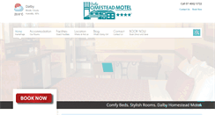 Desktop Screenshot of dalbyhomesteadmotel.com.au